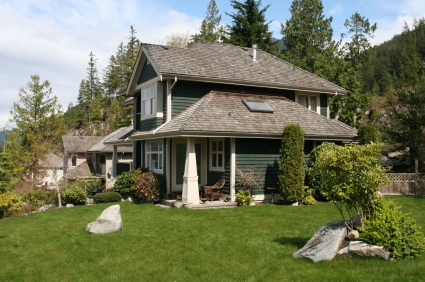 Large house on hill