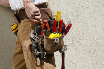 Handyman with toolbelt